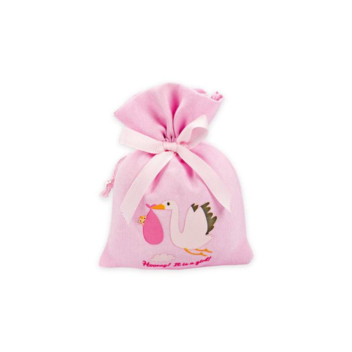 SACCHETTO CICOGNA ROSA